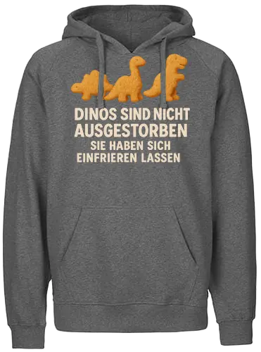 NuggetFront - Simlow, Twitch, Streamer, Katze, Chaos, Liebe, Herz, Dino - Fairtrade Hoodie