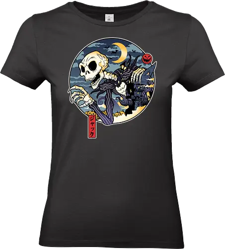JakkaDokuro - nightmare, yokai, halloween, skellington, burton, demonigote - Standard T-Shirt (Frauen)