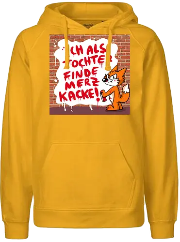 Nicht mein Kanzler - Merz, Graffiti, Tochter, Feminismus - Fairtrade Hoodie