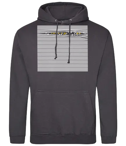 City Never Sleeps - minimal, minimalism, winter, city, cityscape, cities, city life, night life, night, art - Standard Hoodie