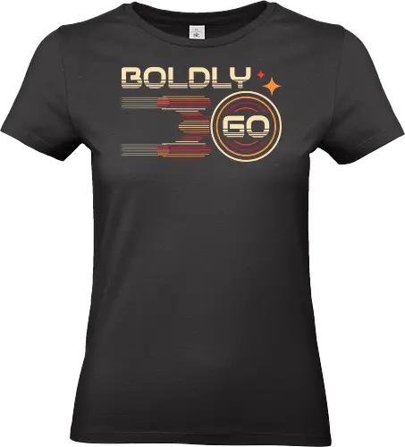 To the Stars  - sci fi, 70s, 80s, adventure, geek, geometric, movies, nerd, nostalgia, retro, science fiction, space, tv series, vintage, voyager - Standard T-Shirt (Frauen)