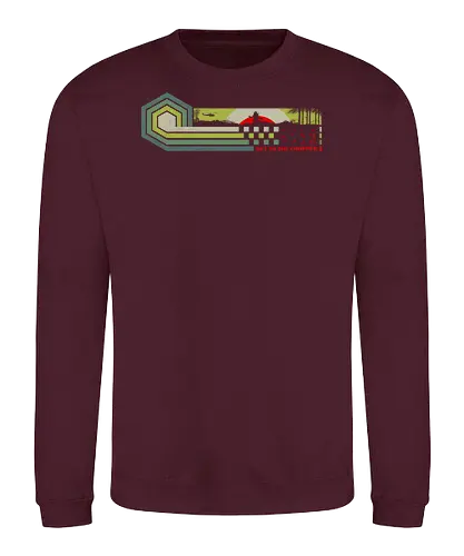 Get to the chopper retro predator - predator, countdown, retro, 80s, self destruct, jungle, chopper, get to the chopper, get to the choppa - Sweatshirt