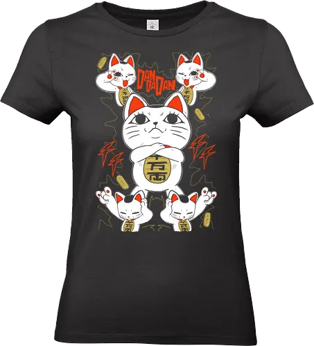 Turbo Granny - Dandadan - Kawaii, Anime, Manga, Tokyo, Angry, Japanese Art, Aesthetic, Manga Style, Zylixzen, Aggressive, Gamer, Otaku, Gift, Cool, Cat, Maneki neko - Standard T-Shirt (Frauen)