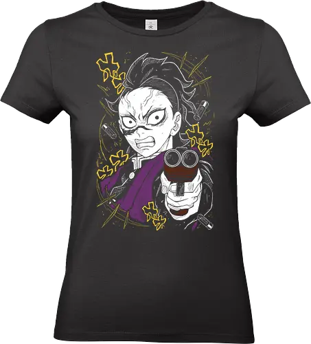 Genya Shinazugawa Demon -  Slayer - Kawaii, Demon, Anime, Manga, Tokyo, Angry, Japanese Art, Aesthetic, Manga Style, Zylixzen, Aggressive, Gamer, Otaku, Gift, Cool - Standard T-Shirt (Frauen)