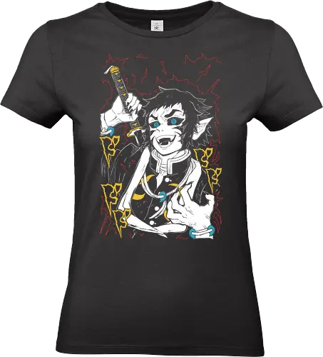 Kaigaku Demon - Slayer - Kawaii, Demon, Anime, Manga, Tokyo, Angry, Japanese Art, Aesthetic, Manga Style, Zylixzen, Aggressive, Gamer, Otaku, Gift, Cool - Standard T-Shirt (Frauen)
