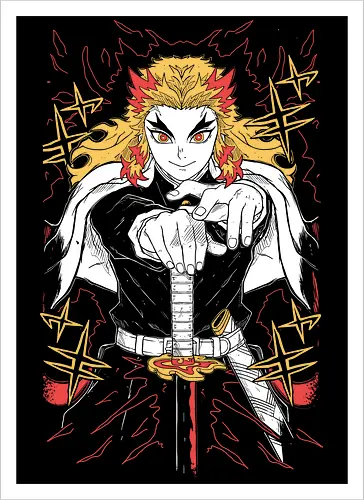 Kyojuro Rengoku Demon - Slayer