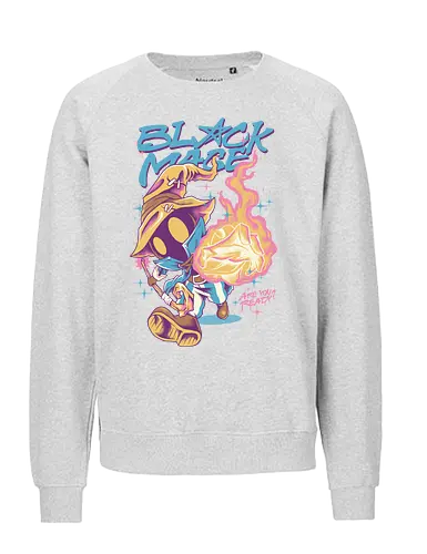 darkness mage - ff, finalfantasy, game, black mage, magician, wizard, cool, popculture, adventure, isekai, anime, japaneseart - Fairtrade Sweatshirt