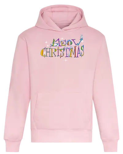 Meow christmas - cats, christmas, merry christmas, typography - Heavyweight Hoodie