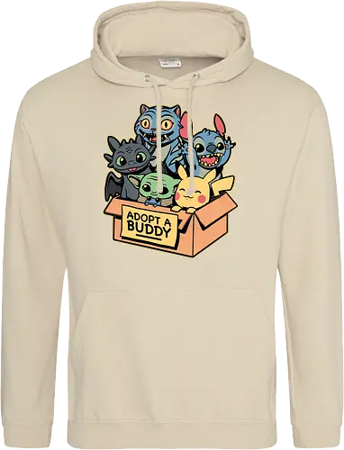 Adopt Geek Pet - Video Game, Game, Japanese, Korean, Tv Show, Animation, Tiger, Viking, Dragon, Cute, Pet, Animal, Adoption, Adopt, Pet Adoption, Buddy, Kpop, rat, extraterrestrial - Standard Hoodie