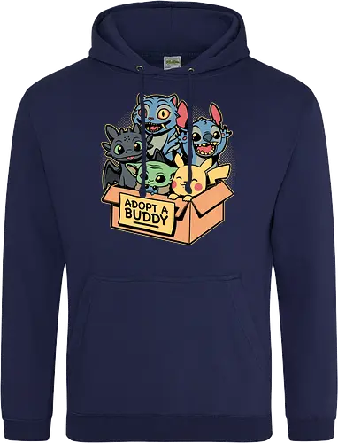 Adopt Geek Pet - Video Game, Game, Japanese, Korean, Tv Show, Animation, Tiger, Viking, Dragon, Cute, Pet, Animal, Adoption, Adopt, Pet Adoption, Buddy, Kpop, rat, extraterrestrial - Standard Hoodie