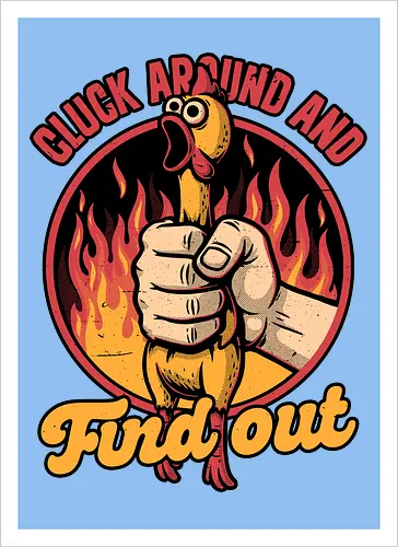 Chicken Quote Burn