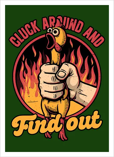 Chicken Quote Burn