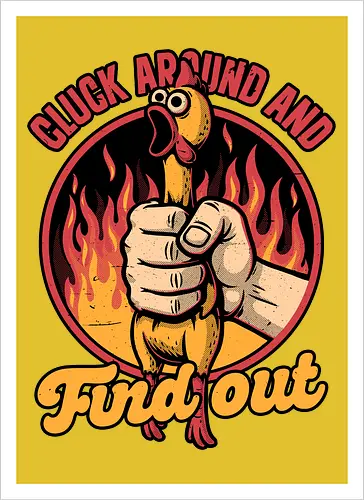 Chicken Quote Burn