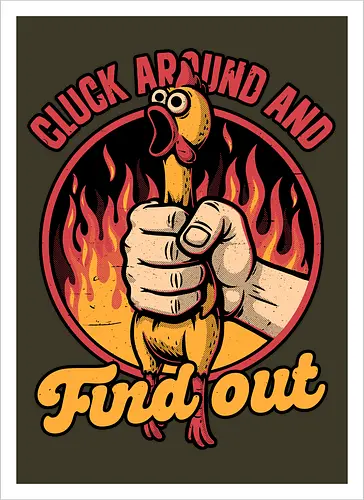 Chicken Quote Burn