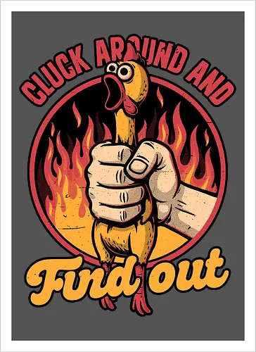 Chicken Quote Burn