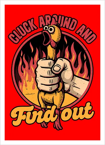 Chicken Quote Burn