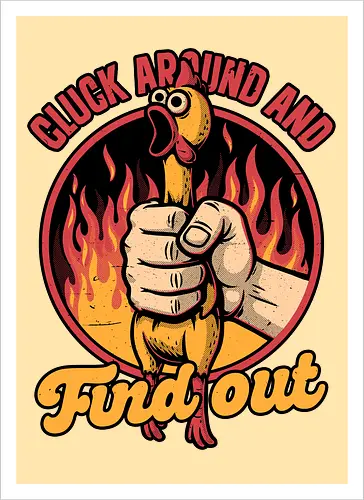 Chicken Quote Burn