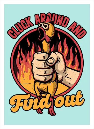 Chicken Quote Burn
