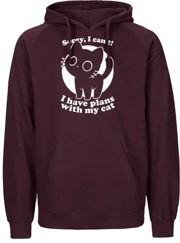 I Like Cats Not People - People, like, dislike, Cat, Black Cat, Pet, Judgement, Sarcasm, Fluffy, Cute, Funny, Fun, Joke - Fairtrade Hoodie