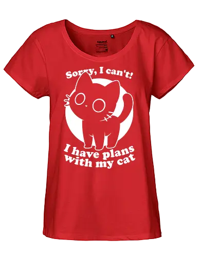 I Like Cats Not People - People, like, dislike, Cat, Black Cat, Pet, Judgement, Sarcasm, Fluffy, Cute, Funny, Fun, Joke - Fairtrade Girl Shirt