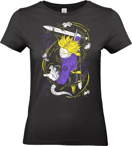 Future Trunks vs Frieza Mecha Ball - Dragon Z - Kawaii, Anime, Manga, Tokyo, Angry, Japanese Art, Aesthetic, Manga Style, Zylixzen, Aggressive, Gamer, Otaku, Gift, Cool - Standard T-Shirt (Frauen)