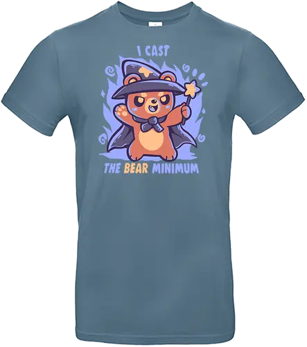 The Bear Minimum Spell - Bär, absolutes Minimum, Zauberer, Bären, Zauberspruch, bear, bear minimum, wizard, bears, magic spell, spell casting, cast, nerdy, cute, fantasy, wizard bear - Standard T-Shirt
