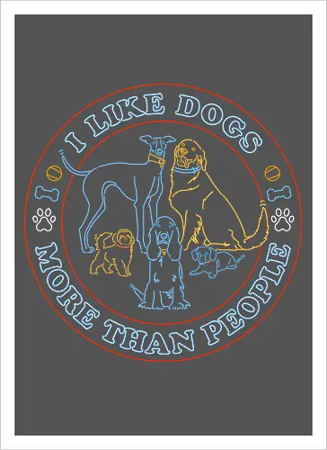 I like dogs more than people