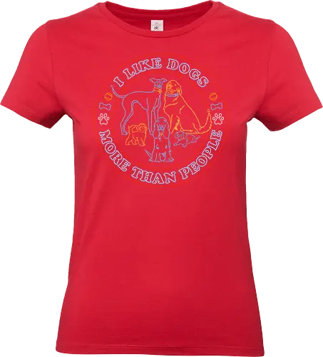 I like dogs more than people - Standard T-Shirt (Frauen)