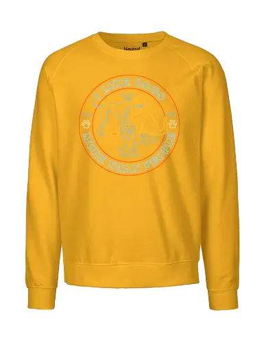 I like dogs more than people - Fairtrade Sweatshirt