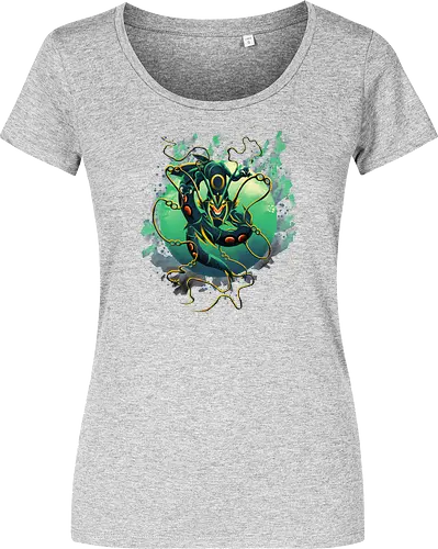 Mega Green Dragon - Pokemon. Rayquaza - Damen T-Shirt