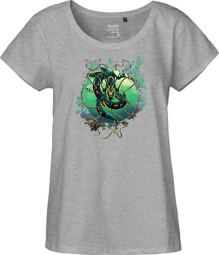 Mega Green Dragon - Pokemon. Rayquaza - Fairtrade Girl Shirt