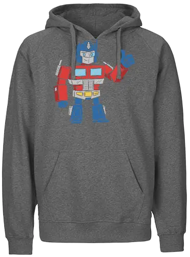 Optimus Prime Thumb Up - Transformers G1 Leader - Optimus Prime, Transformers G1, Autobot, Thumbs Up, Robot, Retro Cartoon, '80s, Geek, Nerd, Pop Culture, Leader, Classic Print, Thumb Up, Cartoon - Fairtrade Hoodie