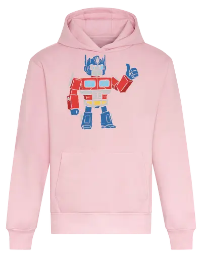 Optimus Prime Thumb Up - Transformers G1 Leader - Optimus Prime, Transformers G1, Autobot, Thumbs Up, Robot, Retro Cartoon, '80s, Geek, Nerd, Pop Culture, Leader, Classic Print, Thumb Up, Cartoon - Heavyweight Hoodie