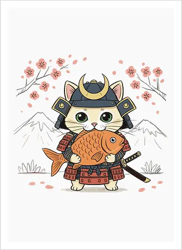 Samurai Cat and the Golden Catch
