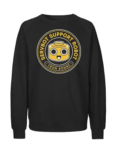 Servbot Vintage Crest - Gaming, dead rising, frank west, tron bonne, zombrex, servbot, video game, gaming, gamer, survival horror, willamette parkview mall, Horror, biohazard, megaman, arcade - Fairtrade Sweatshirt