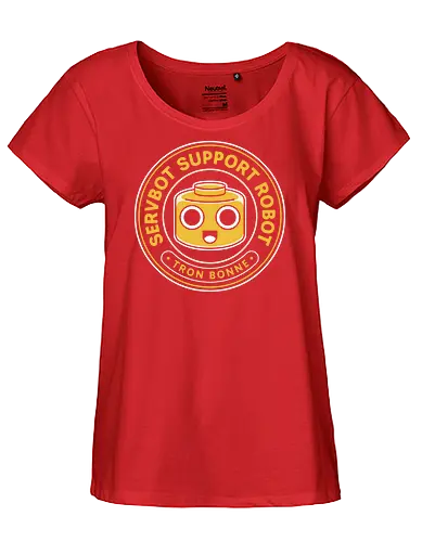 Servbot Vintage Crest - Gaming, dead rising, frank west, tron bonne, zombrex, servbot, video game, gaming, gamer, survival horror, willamette parkview mall, Horror, biohazard, megaman, arcade - Fairtrade Girl Shirt