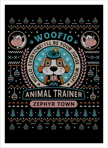 Woofio Zephyr Town Ugly Sweater