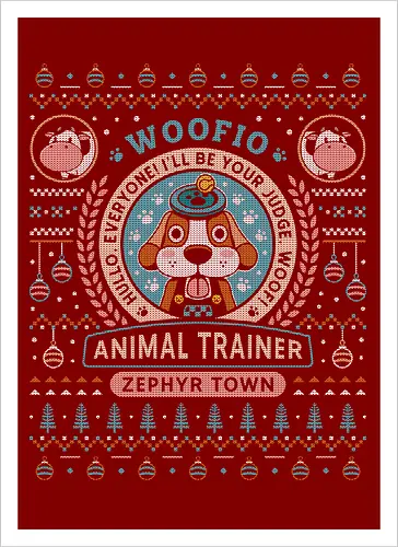 Woofio Zephyr Town Ugly Sweater