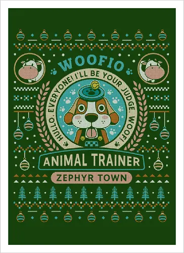 Woofio Zephyr Town Ugly Sweater