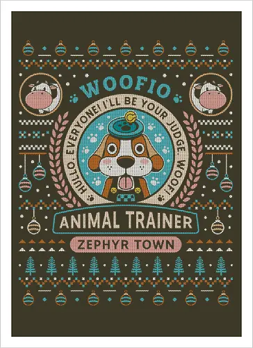 Woofio Zephyr Town Ugly Sweater