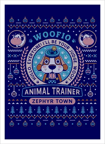 Woofio Zephyr Town Ugly Sweater