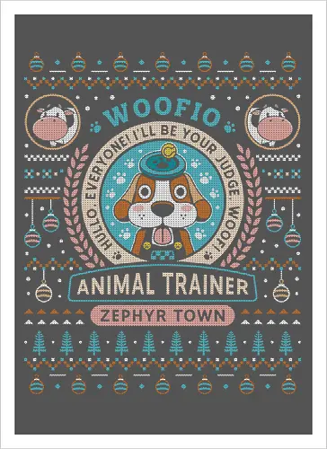 Woofio Zephyr Town Ugly Sweater