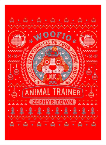Woofio Zephyr Town Ugly Sweater