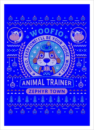 Woofio Zephyr Town Ugly Sweater