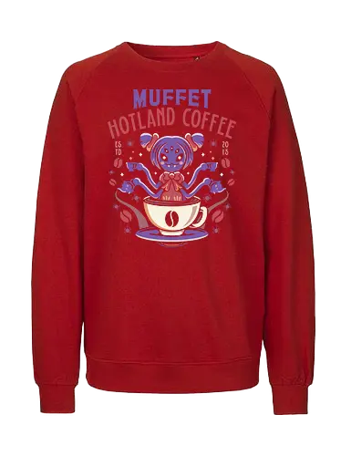 Muffet Hotland Coffee - Tale, deltarune, muffet, sans, spider cider, indie game, video game, gaming, rpg, flowey, mettaton, gamer, papyrus, toriel, asgore - Fairtrade Sweatshirt