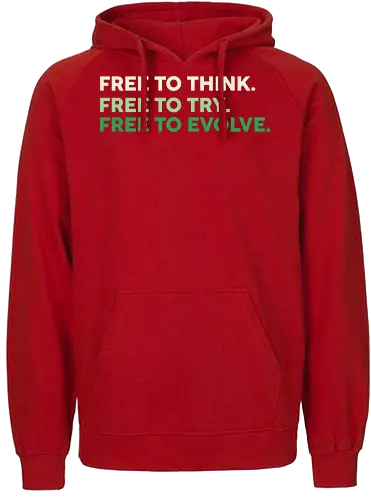 evolve motivation  - self care, end the stigma, anxiety awareness, healing journey, positive mindset, you are not alone, mental wellness, self love, mental health, parody, fun, justice, font, lettering, typography, it's okay to not be okay, anxiety, comedy - Fairtrade Hoodie
