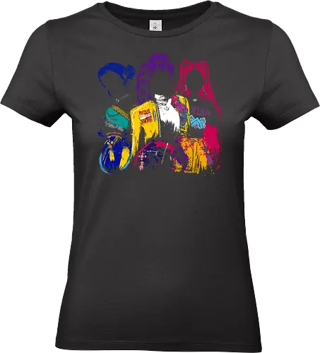 Hunters behind the shadows - kpop, saja boys, rumi, zoey, mira, demon hunters, music, movies - Standard T-Shirt (Frauen)
