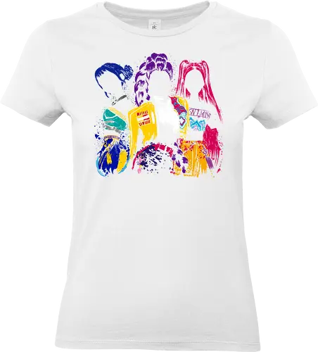 Hunters behind the shadows - kpop, saja boys, rumi, zoey, mira, demon hunters, music, movies - Standard T-Shirt (Frauen)