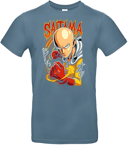 Serious Punch Man - One-Punch Man, Serious Punch, Caped Baldy, anime, manga, hero, fan art, t-shirt design, art print, cool anime art, geek art, stylish, overpowered, Shonen, action graphic - Standard T-Shirt
