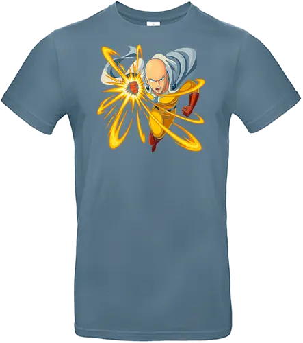 The One Punch Dash - Saitama, One-Punch Man, One Punch, Caped Baldy, anime, manga, hero, fan art, t-shirt design, art print, cool anime art, geek art, dynamic, action graphic, overpowered, Shonen - Standard T-Shirt